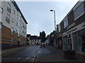 Looking along Biggin Street towards a distant All Saints