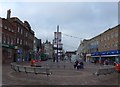 Market Place, Loughborough: mid September 2014