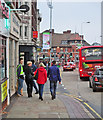 Forest fans on the way to the match