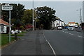 Dunvant boundary sign at the northern edge of Killay, Swansea