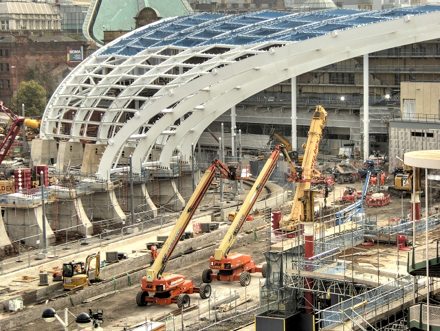 New Roof Construction at Victoria Station - September 2014