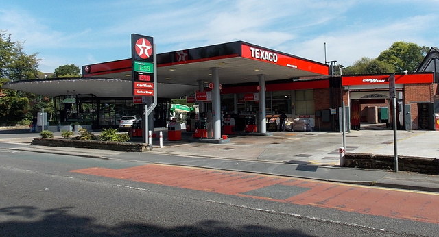 Texaco filling station and car wash in... © Jaggery :: Geograph Britain ...