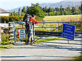 Back at Dalwhinnie railway crossing after a memorable walk