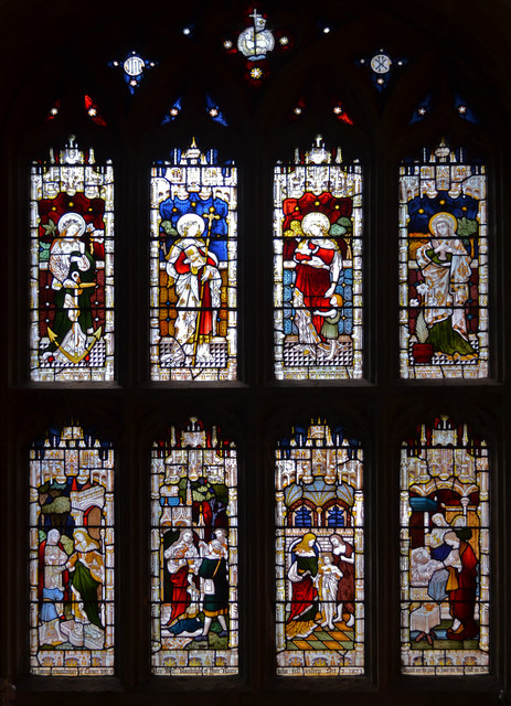 Stained glass window, St John's church, Chipping Sodbury