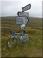 NY8045 : Road Sign at the head of West Allen Dale by Clive Nicholson