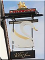 SP1955 : The White Swan sign by Oast House Archive