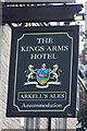 The Kings Arms Hotel sign