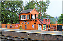 SO7679 : Arley station signal box by Philip Pankhurst