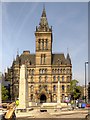SJ8398 : Manchester Town Hall and Cenotaph - September 2014 by David Dixon