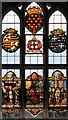 TQ5493 : St Thomas, Church Lane, Noak Hill, Havering - Stained glass window by John Salmon
