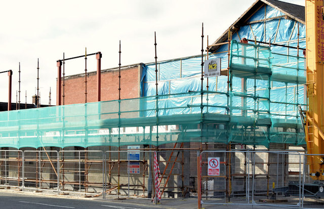 The "Ivy Bar" redevelopment site, Belfast (September 2014)