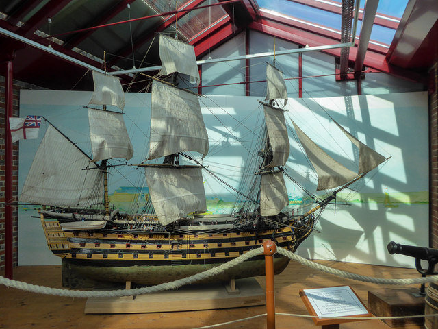 Model of HMS Victory at Explosion Museum of Naval Firepower, Gosport Hampshire