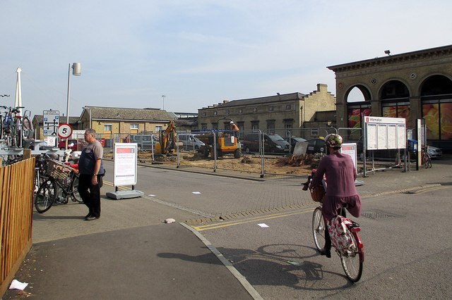 Changes outside Cambridge Station