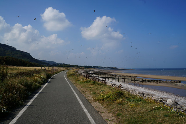 Wales  Coast Path towards Llanddulas