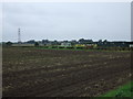 Farmland and football field