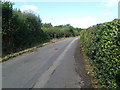 Minor road heading to Bodmin next to the Bodmin and Wenford Railway