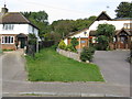 Chipstead:  Public footpath and Rosemere Cottage