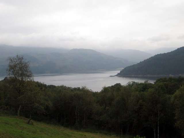 A view of Loch Long near its meeting with Loch Goil