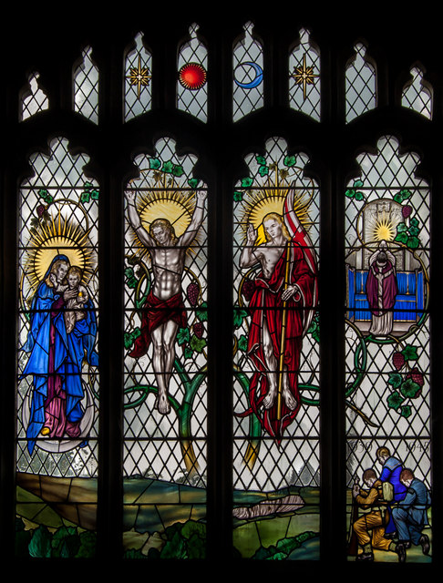 Stained glass window, St Mary's church, Willingdon