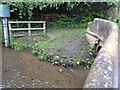 Stream running under Church Lane, Marchington