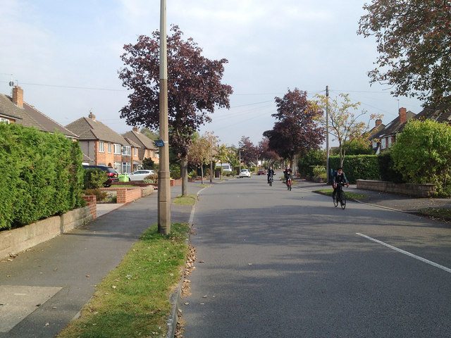 Biking home from school, Kingslea Road, Shirley