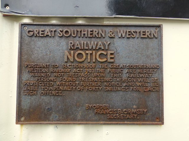 Railway plaque, Bantry