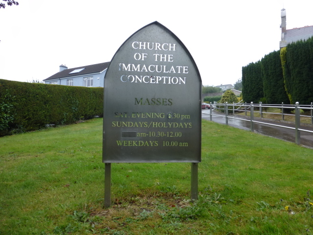 Church information board, Blarney