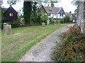 Path in St Mary Magdalene Churchyard, Cowden