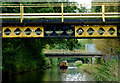 SJ9108 : Canal bridges at Four Ashes, Staffordshire by Roger  D Kidd