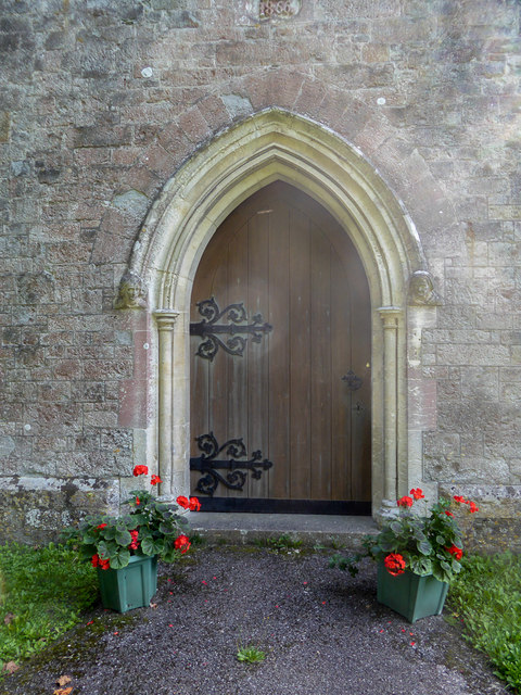 Entrance to The Old Church,  Beer, Devon