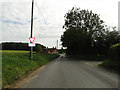 Approaching the A148 from Hindringham