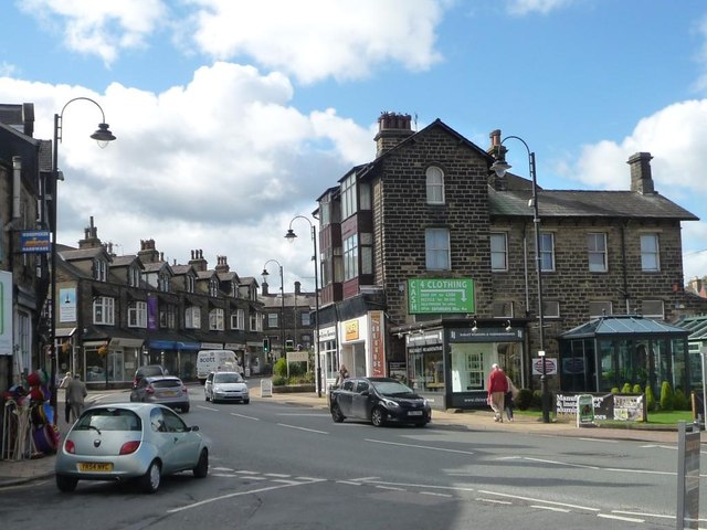 Shops on Leeds Road [the A65], Ilkley