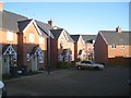 Cottage-style houses, Emscote Lawn estate off Wharf Street, Warwick