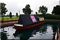 SP8436 : Boat on the ornamental canal (2), Furzton, Milton Keynes by P L Chadwick