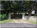 Gated driveway to Greentree Lodge