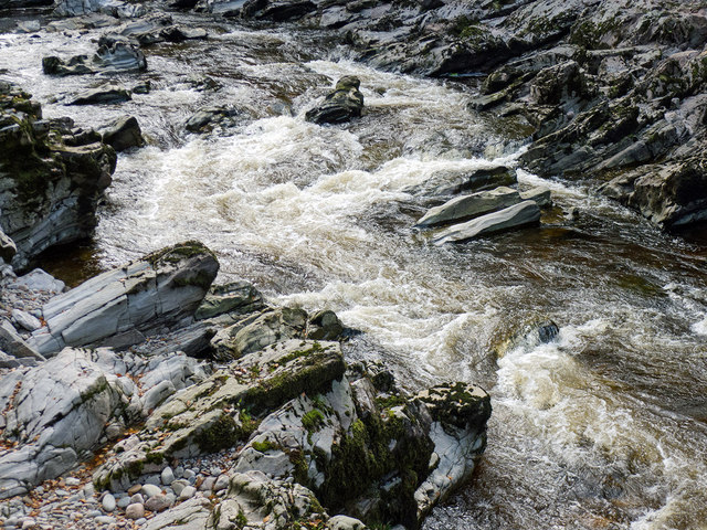 The River Findhorn downstream of Randolph's Leap
