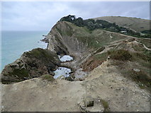 SY8279 : Stair Hole, Lulworth Cove by Martin Edwards