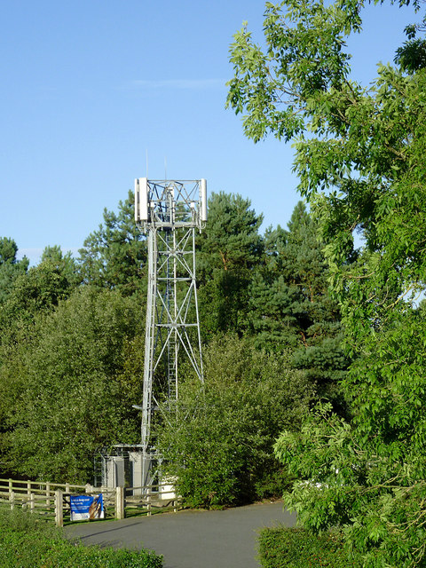 Communications mast near Penkridge, Staffordshire