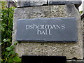 W6350 : Name sign, Fisherman's Hall by Kenneth  Allen