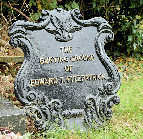 Edward T Fitzpatrick grave marker, Blaris Old Burial Ground, Lisburn