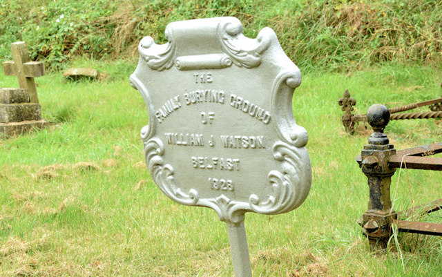 William J Watson grave marker, Blaris Old Burial Ground, Lisburn (1)