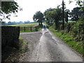 View westwards along the narrow East Cloghoge Road