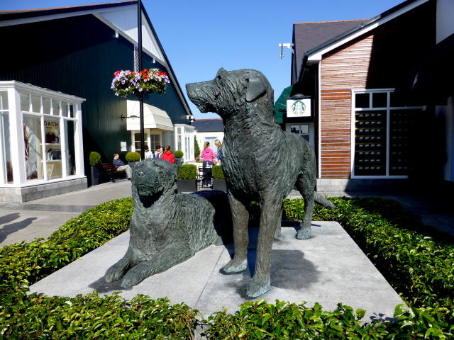 Dog sculptures, Kildare Village Shopping Outlet