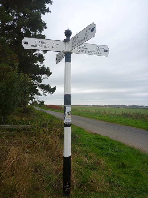 East Lothian County Council Fingerposts... © Richard West :: Geograph ...