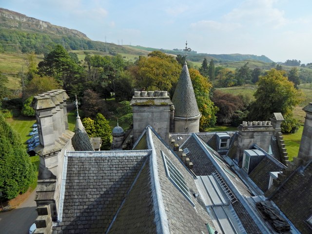 Overtoun House: rooftop view