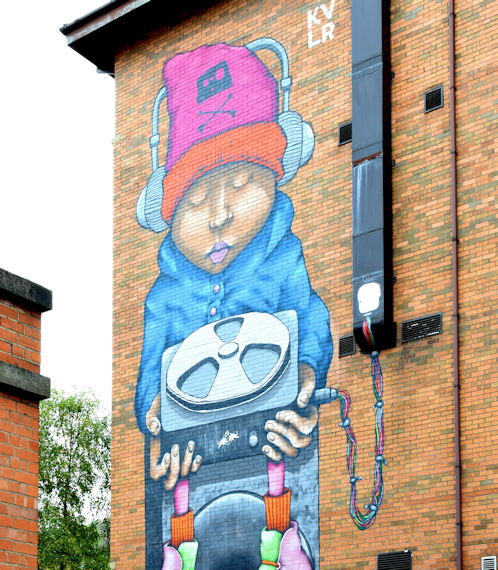 Red Bull Music Academy mural, Belfast - September 2014(2)