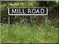 Mill Road sign