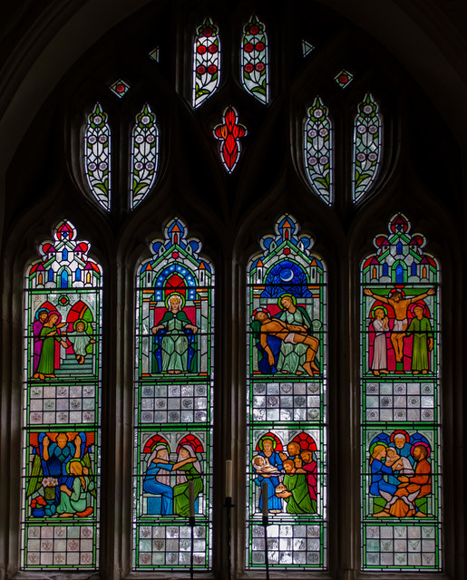 Lady Chapel Window, St Dunstan's church, Mayfield