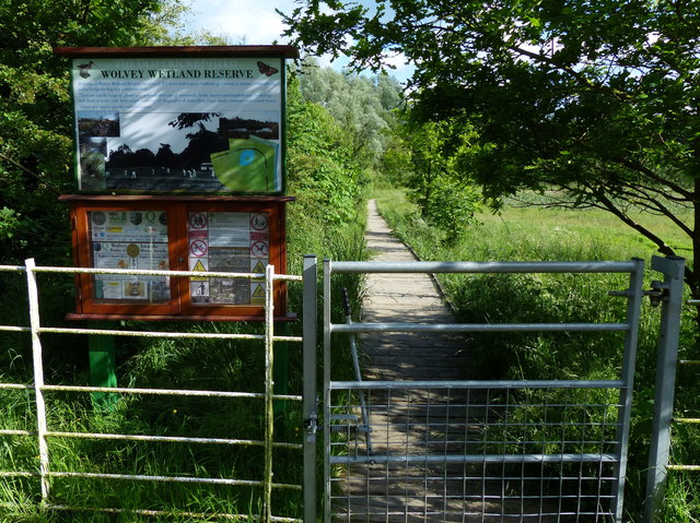 Entrance to Wolvey Wetland Reserve