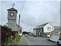 Clock tower by B3314 in Delabole